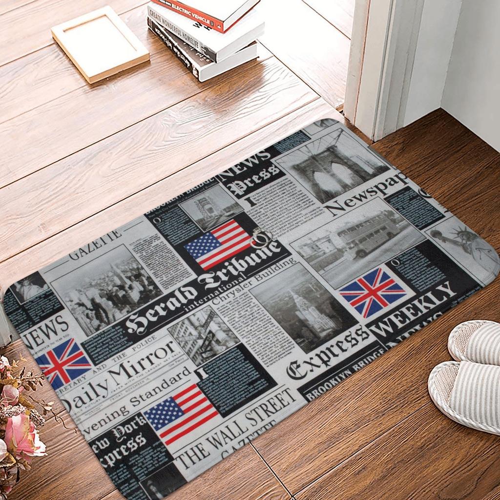 Felpudo Antideslizante Alfombra para Puerta Alfombrilla Alfombra de Baño Cocina Baño 40*60cm