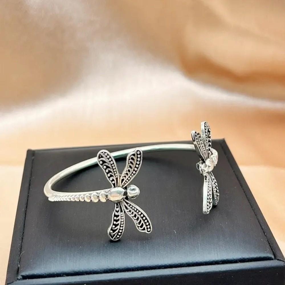 Ethnic Jewelry Dragonfly Bracelet Boho Metal Bangles Fashion Open Bracelet  Women