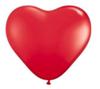 Pastel Heart Balloons, Red, 100 Pcs