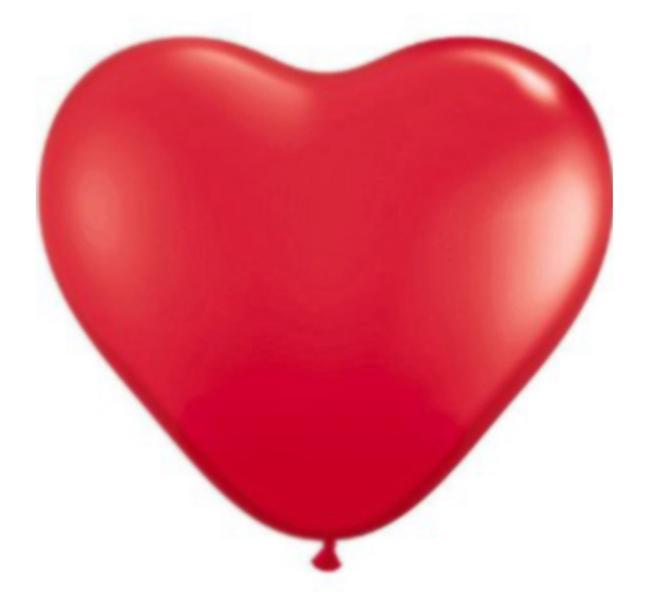 Pastel Heart Balloons, Red, 100 Pcs