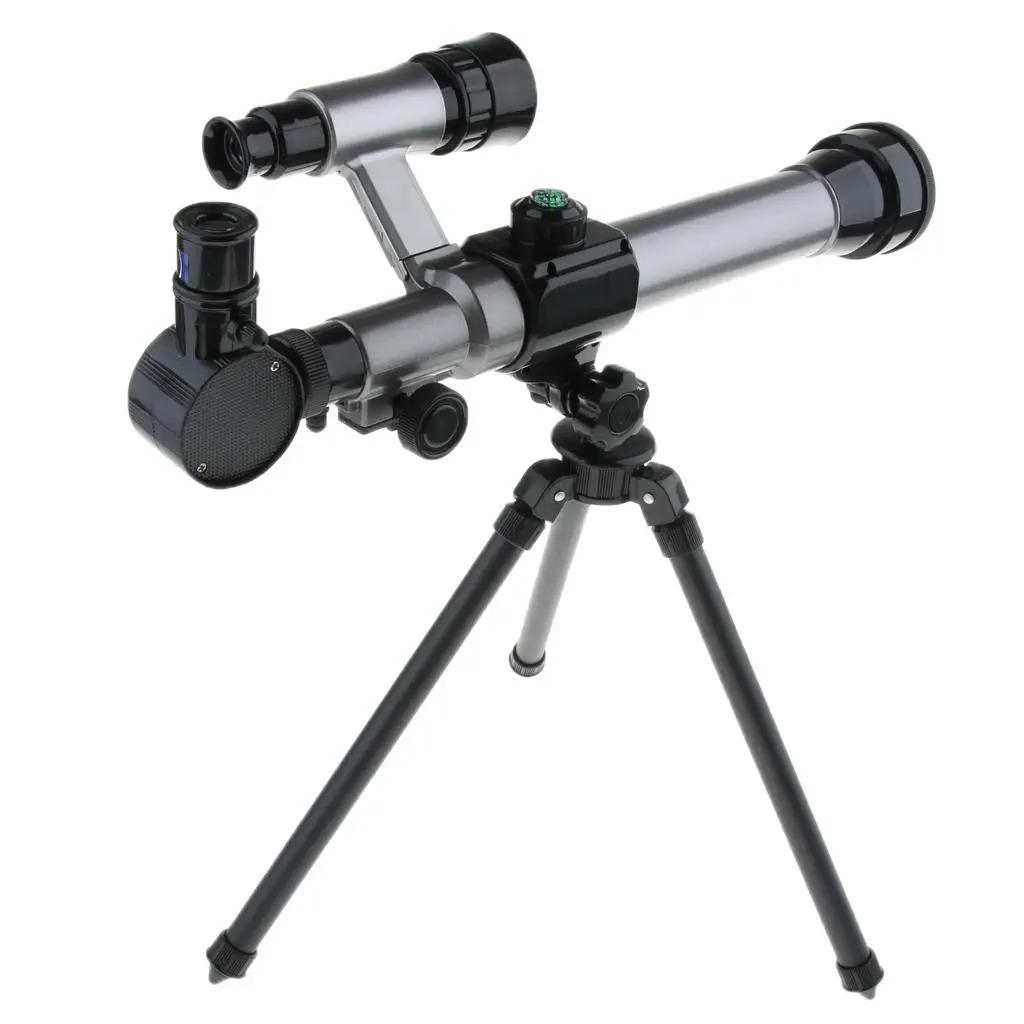Children's Educational Astronomical Refractor Telescope With 20x 30x 40x Eyepieces, Science Beginner Monocular Kit For Stargazing Nature
