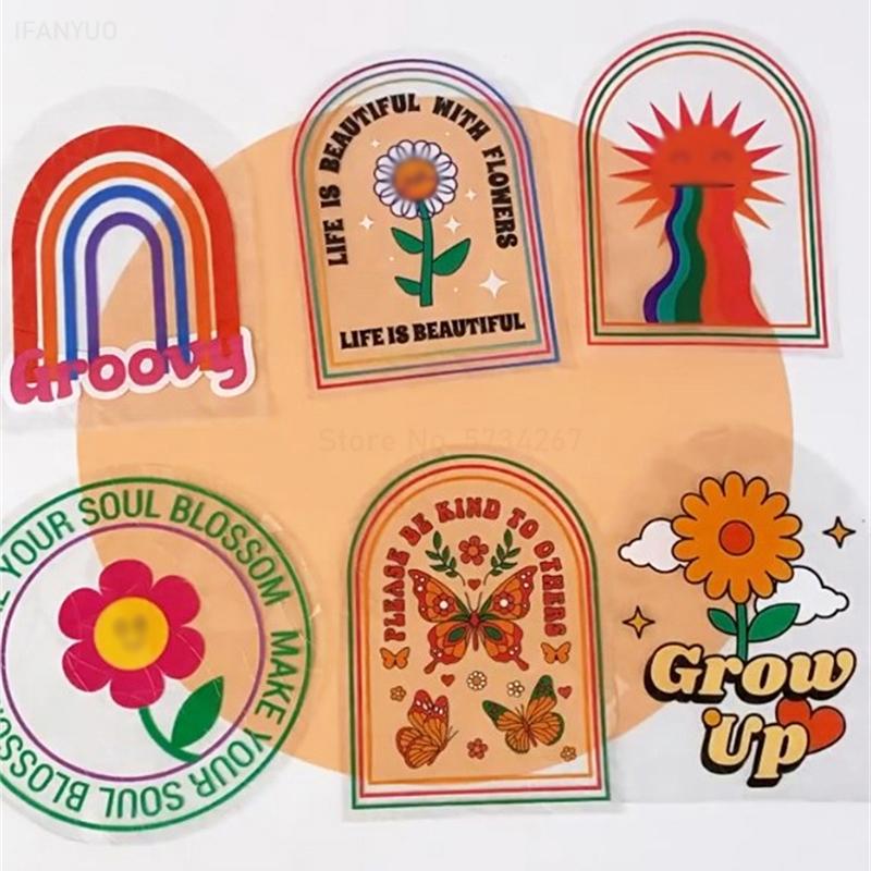 

6 шт./компл. Наклейки-ловцы солнца, богемные бабочки, растения, животные, мандала, радуга, создатель статической оконной стеклянной декоративной пленки