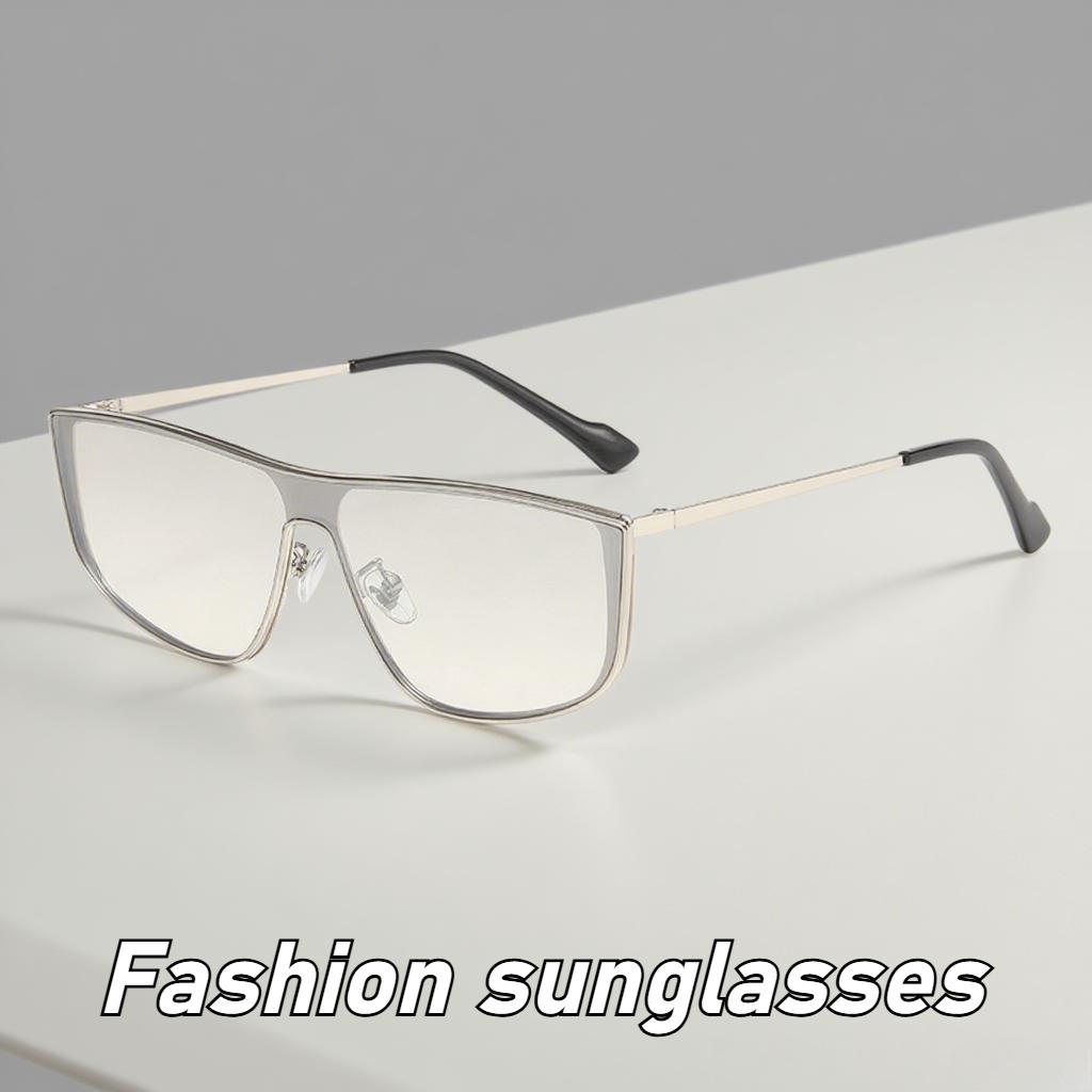 New Luxury Sunglasses Outdoor Uv400 Retro Square Frame Sunglasses Fashion Trend Cycling Sunscreen Eye Protection Glasses