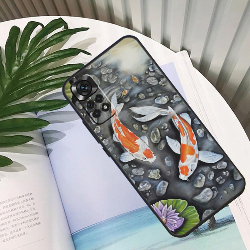 Koi Fish Carp Funda For Xiaomi Redmi Note 14 13 10 11 12 15 Pro Plus Case For Redmi 15C 14C 10C 12C 13C 15