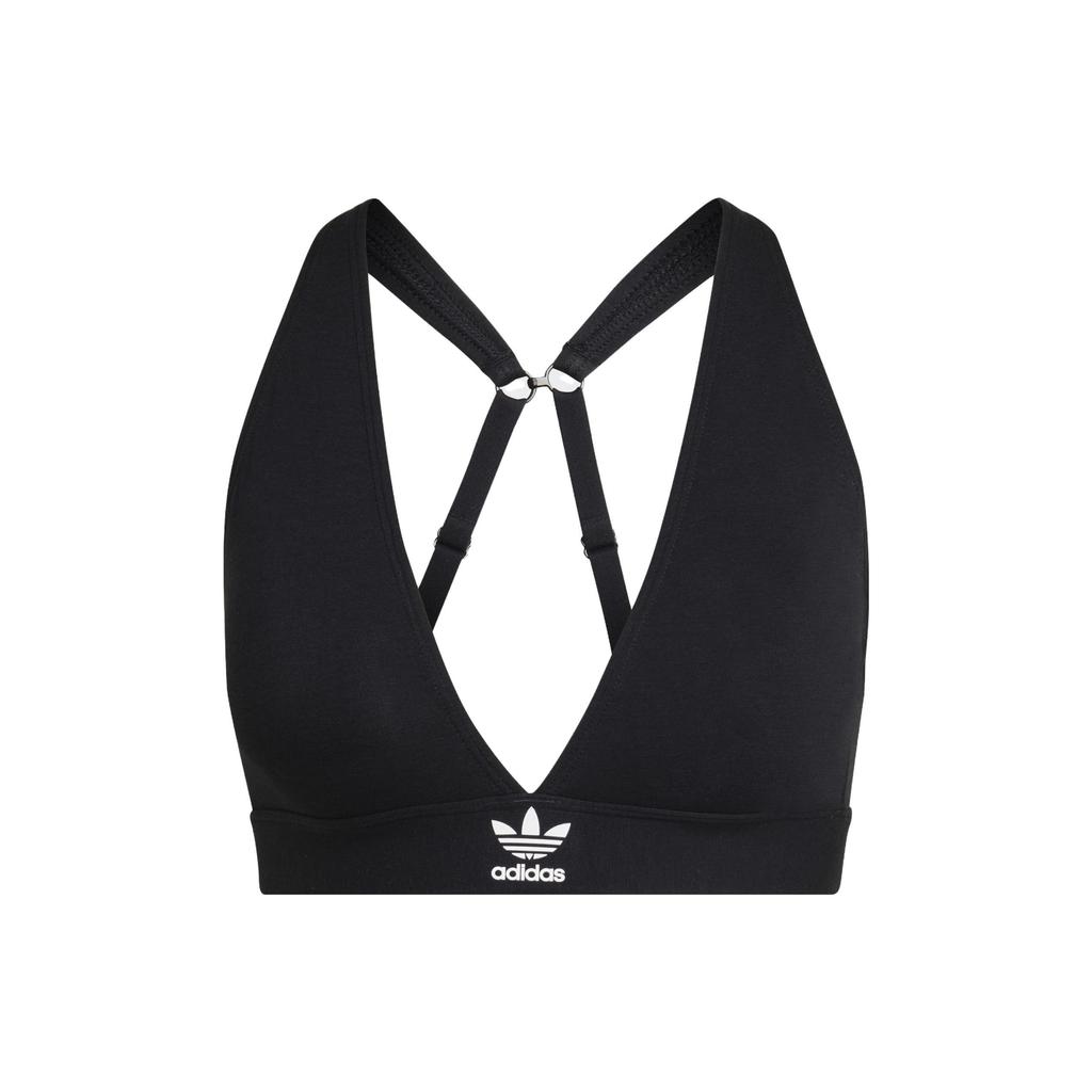 Adidas Originals Adicolor Comfort Flex Cotton Bralette Underwear Women Underwear Black GB1179