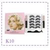 Private Label Magnetic Silk Eyelashes Custom Eyelash Magnetic Box 3D Mink Magnetic Eye Lashes Magnetic Eyeliner Set