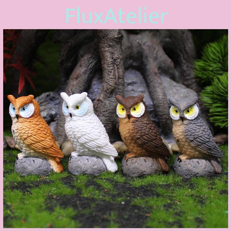 Ornament Resin Owl For Garden Micro Landscape And Cultural Displays Gift