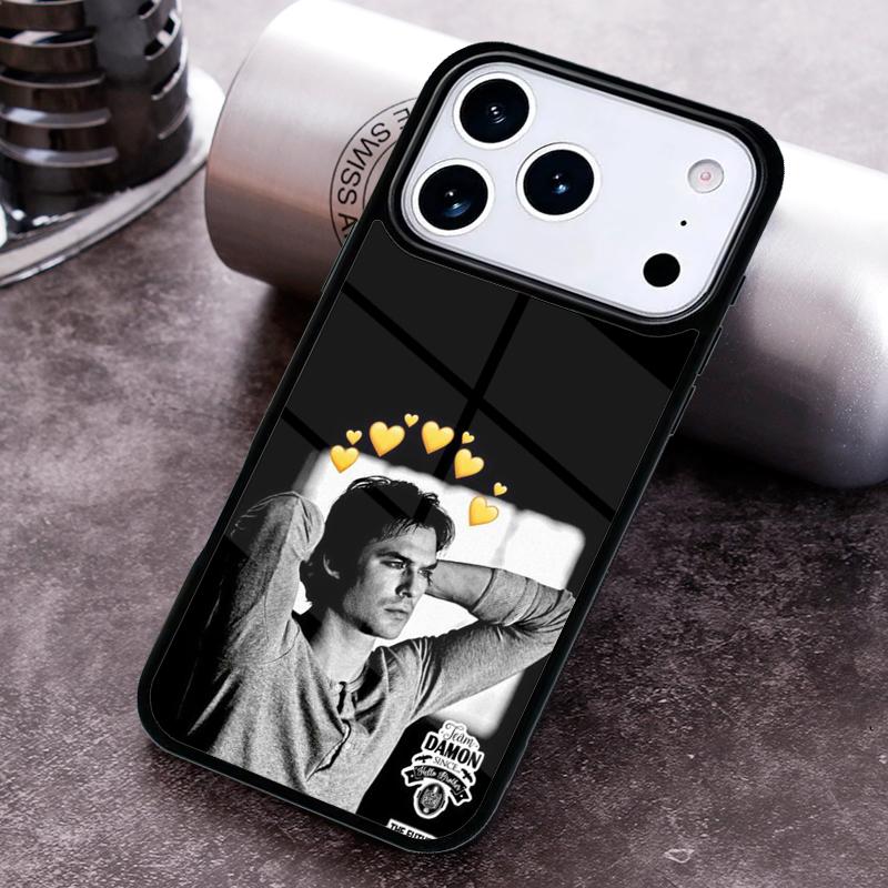 Ian Somerhalder Vampire Diaries Damon Phone Case for iPhone 17 16 15 Pro Max Air 14 13 12 11 Plus Shockproof Cover