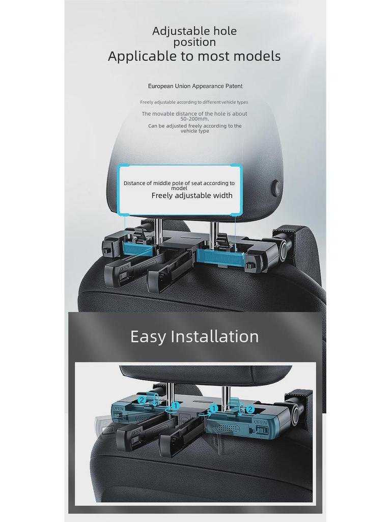 Car Neck Pillow for Children - Headrest and Side Support Cushion