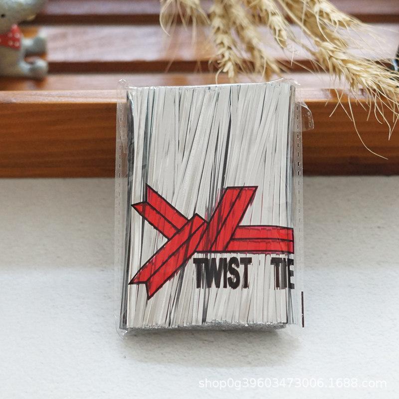 

Colored Zip Ties With Gold Wire Ties 6 срібний