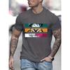 Anime Character Print Men's Graphic Design Crew Neck T-Shirt Comfortable Cotton T-Shirt Men's Clothing Top Daily Resort