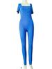 Tuta Slimming a Coste con Scollo Quadrato - Moda Donna Autunno/Inverno 2025