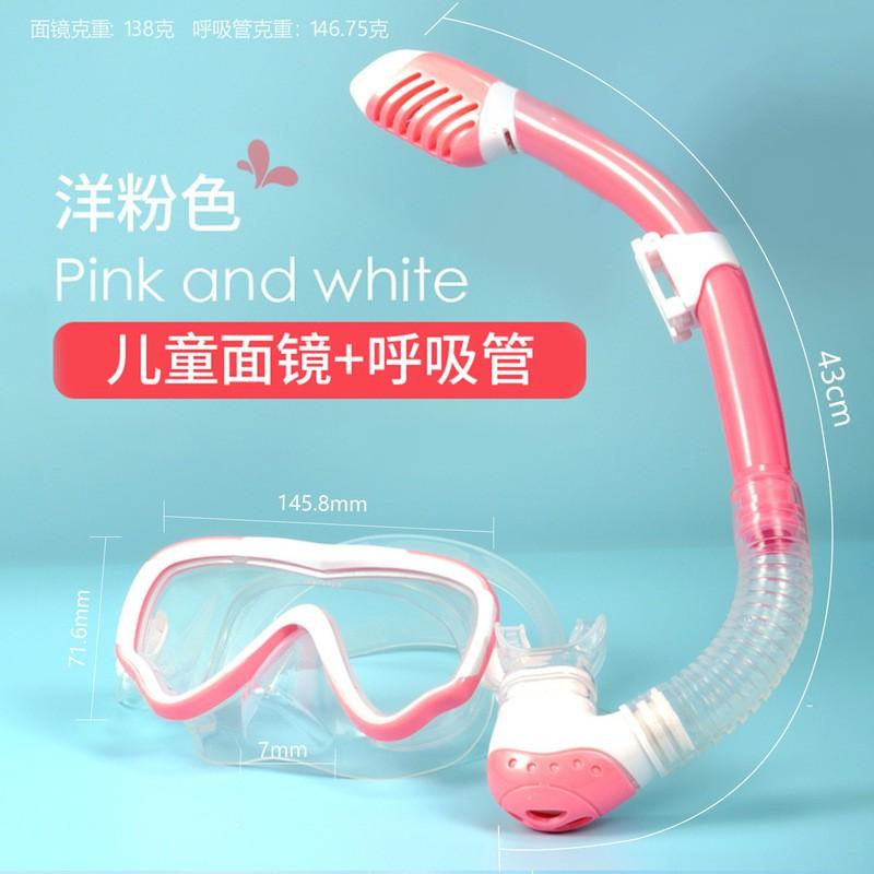 Schnorchelset Mit Anti-Beschlag-Maske Dry-Top Schnorchel Erwachsene Kinder Großer Rahmen Schwimmbrille