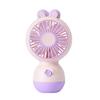 Cartoon Rabbit Desktop Small Fan - USB Charging Handheld Electric Fan with Adjustable Wind Direction for Up and Down Movement