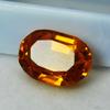 Natural Orange Sapphire 7.1ct Oval Cut Certified Loose Gemstone