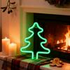 1PC LED Neon Light Christmas Decorative Light Wall Lights Night Light for Home Bar Wall Party Decoration(Batteries not included)