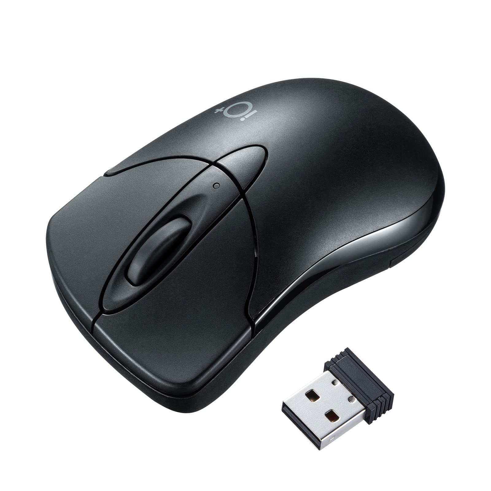 

Sanwa Supply Wireless Blue Mouse, Quiet, 3-Button, LED, Compact, IO Plus Series, Black, MA-IPWBS302BK чорний