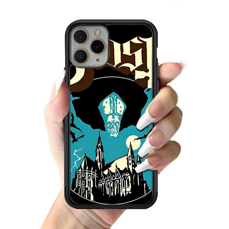 

Чехол для телефона Ghost Heavy Metal Vand, силиконовый чехол из ПК+ТПУ для iPhone 11 12 13 Pro Max 8 7 6 Plus X SE XR, жесткие чехлы iphone 14promax