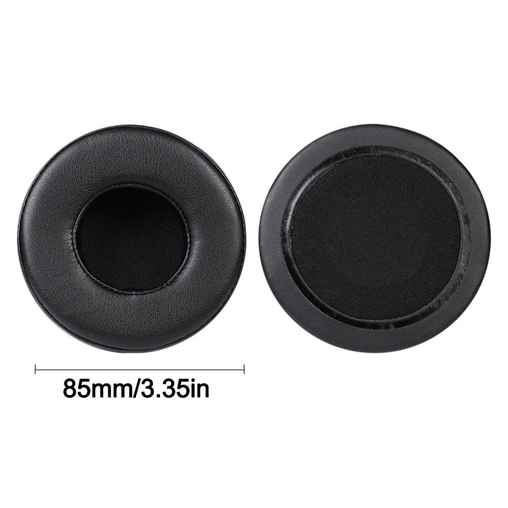 1Pair Round Ear Cushion Protein Leather Headphone Protective Cover Ear Pads  Headphones Accessories