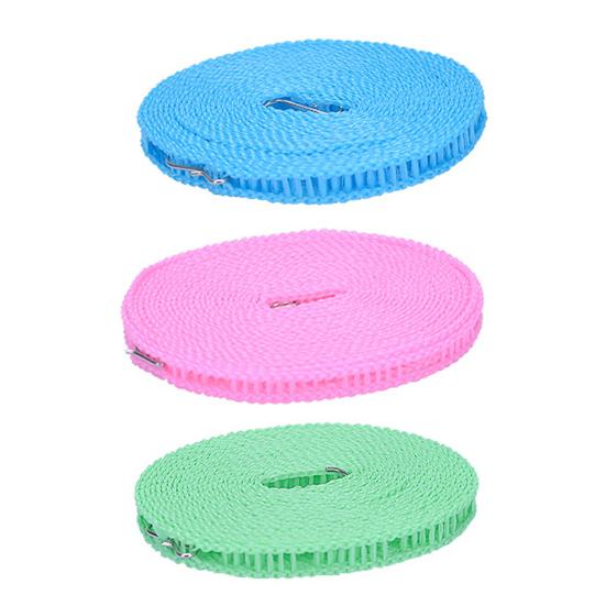 Clothes Drying Rope Wind Proof Easy to Apply Non-slip Fence-like Design Clothes Hanger Rope for Outdoor