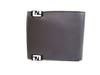 Authentic FENDI Gray Red Leather Bifold Bil Wallet Compact Wallet #b175  Certified - Refurbished