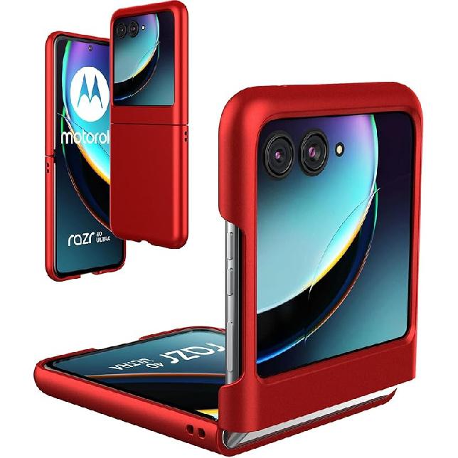 Foluu (Upgraded Slim Fit Case for Motorola Razr Plus 2023, Ultra Thin Matte PC with Non-Slip Grip Full Protection Protective Cover for Motorola Razr+