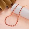 Collana Blu Occhio di Allah Turco da Donna Moda Colore Oro Acciaio Inossidabile Collane Smalto Perline Gioielli Regalo