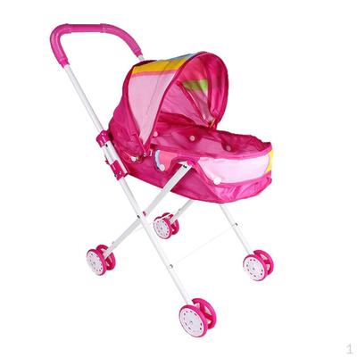 Mini Neugeborenen Baby Puppe Kinderwagen Faltbare Mit Korb Und Einstellbare Sonnenblende Für Mellchan