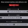 Self-Adhesive Stainless Steel Workbench Ruler Tape Desk Steel Flexible Scale Sticker Adhesive Tape Measure DIY Improvement Tool