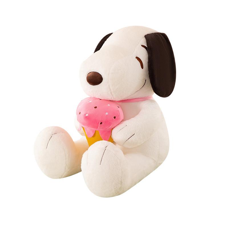 Snoopy Ice Cream Cone Plush Toy Animal Pillow With Pp Cotton Filling For Kids And Adults 30cm