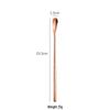 High-Value Golden 304 Stainless Steel Long Handle Mixing Spoon: Ideal for Cocktails, Coffee, Honey, and Ice.
