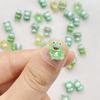 50pcs Mixed Resin Glitte Cute Cartoon Green Frog Flatback Rhinestone Figurines Nail Art DIY Party Scrapbook Accessories Crafts