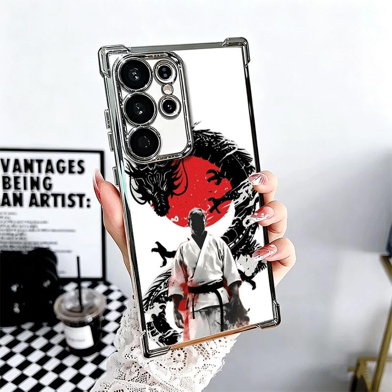 Taekwondo Kungfu Desgin Soft Phone Case For Samsung Galaxy S26 Ultra S25 Edge S24 FE S23 Plus S22 S21 + S20 Plating Anti-Fall Fu