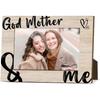 Godmother Frame Wooden Picture Frames 4x6 Picture Display for Desk Godparents Gifts for Baptism Horizontal Pictures Frames Small Photo Display God