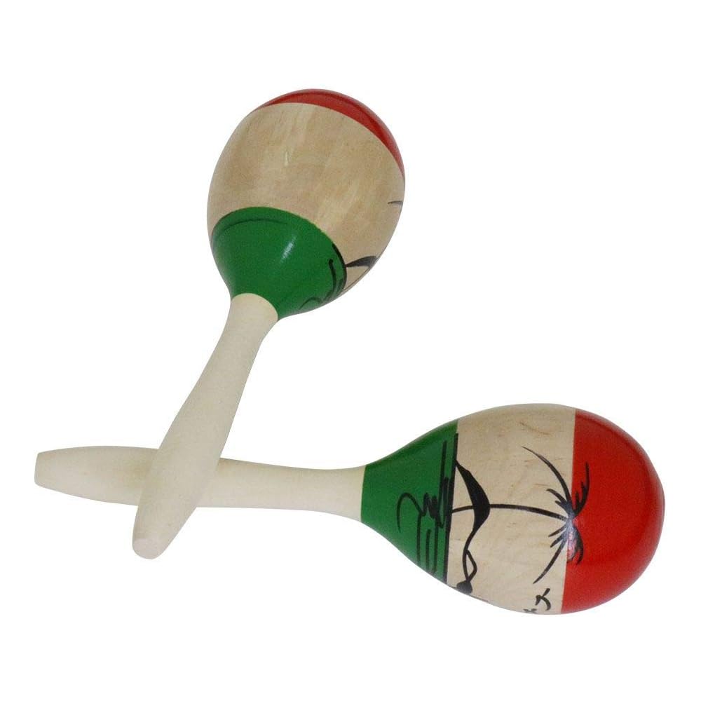 HOSCO Maracas, Egg Shape, 3 Colors, 85 x 270mm, HP-MR-O/TR