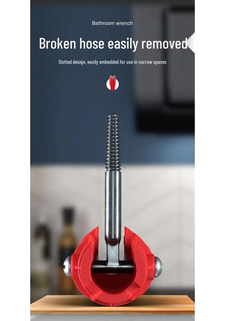 Universal Multi-functional Faucet & Sink Wrench: Eight-in-One Tool for Loosening Household Water Pipes.