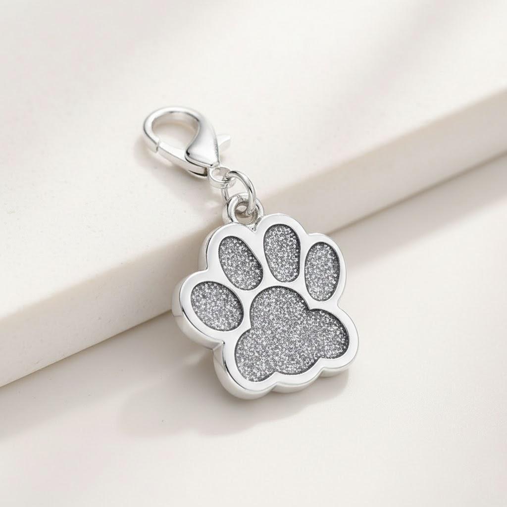

Palm Print Pet Pendant Dog Cat Keychain Lobster Clasp Accessories Key Ring for Pet Lovers Fashionable Pet Supplies