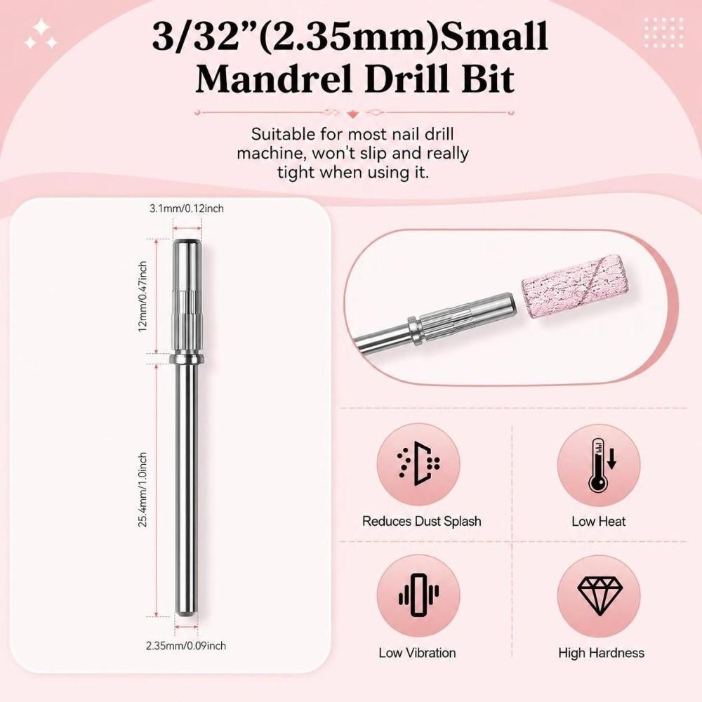 100PCS Mixed‑grit Nail Drill Sanding Bands 80/120/180/240 Grit Nail Sanding Band Set  Manicure,Salon