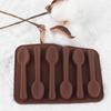 Hot Chocolate Spoon Mold - Silicone Shaped Mold for Hot Cocoa, Coffee & Butterscotch - Handmade Chocolate Stirring Spoons