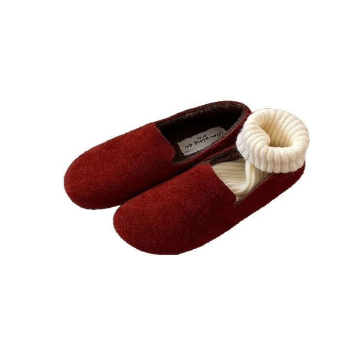 2025 new platform loafers women's British style small leather shoes one pedal lazy single shoes versatile Doudou shoes