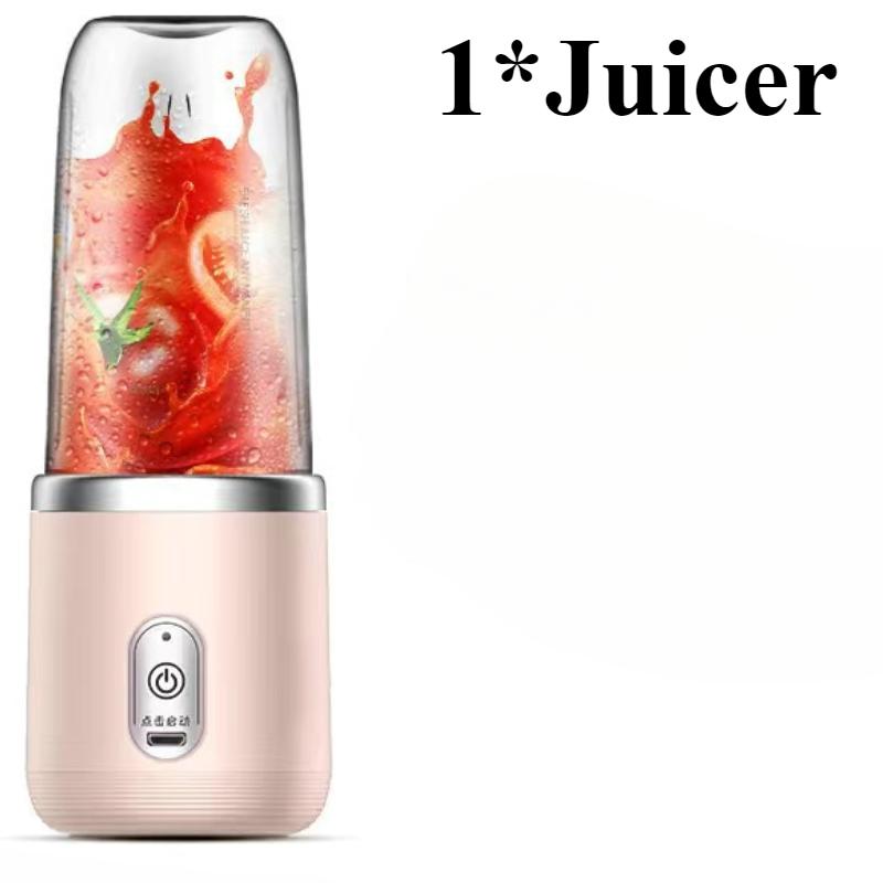 400 ml tragbare elektrische Entsafter 6 Klingen Fruchtsaftbecher USB wiederaufladbare automatische kleine Entsafter Smoothie Mixer Maschine Küchenmaschine