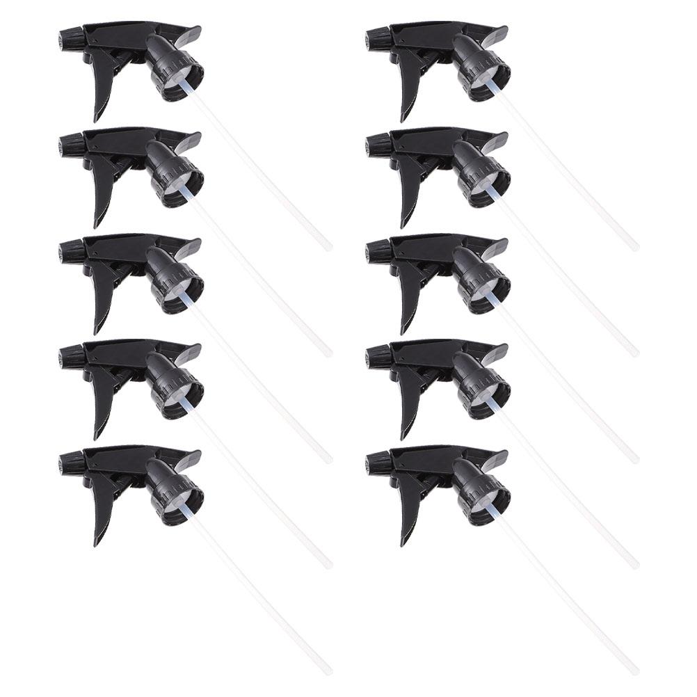 

10 PCS Spray Bottle Nozzle Trigger Nozzles Plastic Heads Sprayer Black Top Replacement Watering Paint Jacket Mist чёрный