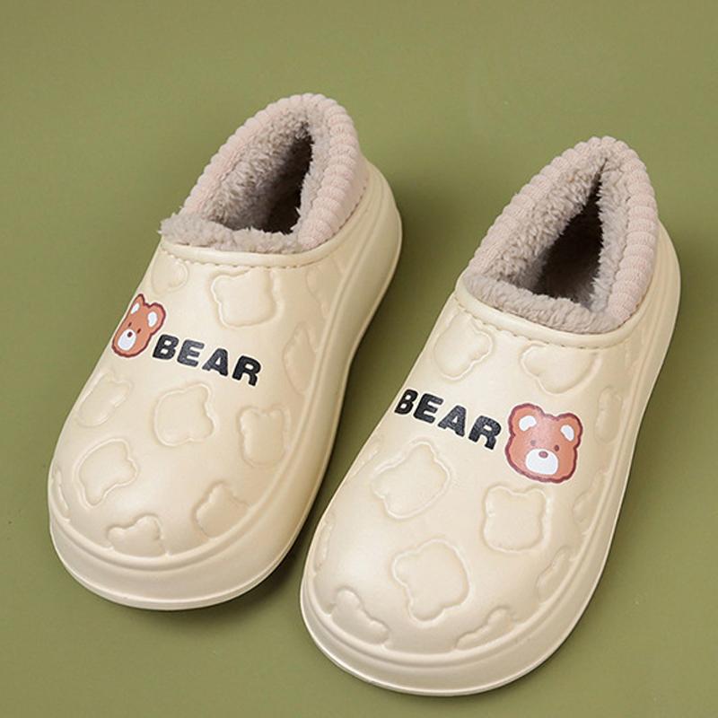 Módní Litfun Nadýchané Pantofle Pro Ženy Vodotěsné Bavlněné Nazouváky Měkká Podrážka Plyšová Podšívka Vnitřní Nazouváky Huňaté Teplé Útulné Dámské Pantofle