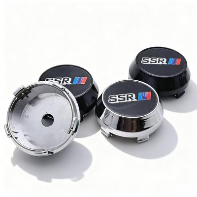 4pcs JDM SSR Logo Emblem Badge Car Wheel Center Caps High Cap 60MM 56MM Wheels Hub Cap Rim Hubcaps Cover Replace Car Accessories