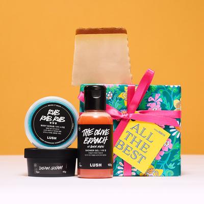 Lush All the Best Body Care Gift Set (4-Piece) + Shopping Bag
