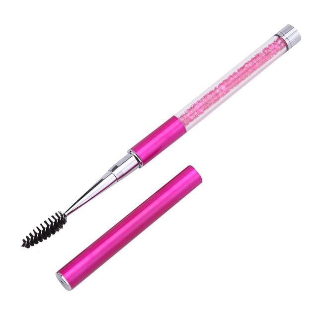 1PC Crystal Eyelash Brush Mascara Wands Applicator Spoolers Eye Lashes Extension