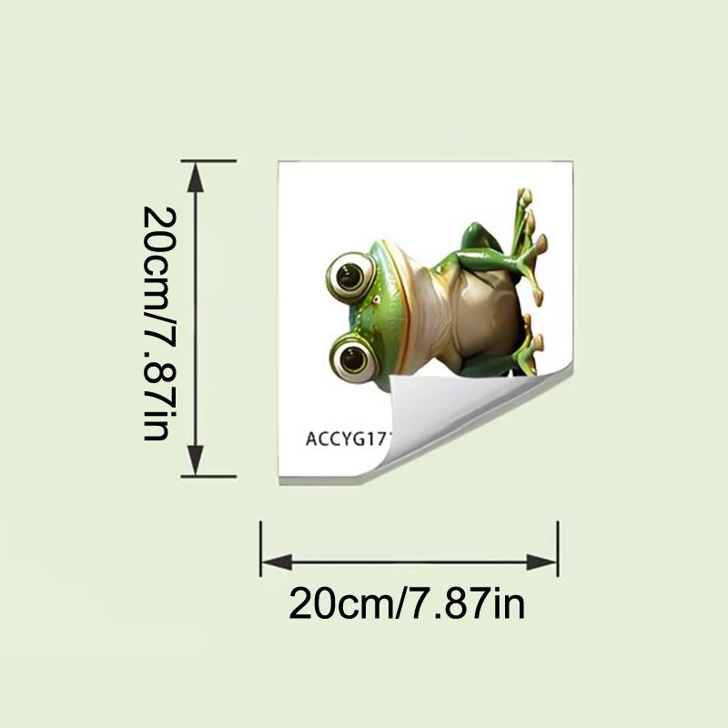 Glow-In-The-Dark Toilet Sticker Frog Bathroom Wall Sticker Luminous Switch And Outlet Decal Self-Adhesive Removable Home Decor