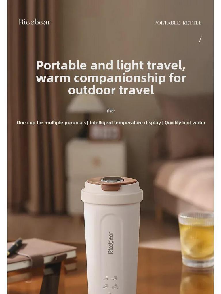 Tragbarer Mini-Wasserkocher - USB-Isolierter Reise-Wasserbecher