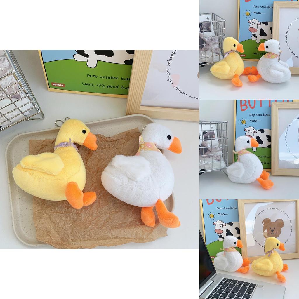 Adorable Plush Duck Scarf Toy Mini Keychain Wedding Toss Gift Cute Animal Doll