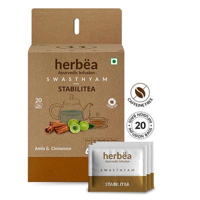 Herbea STABILITA | Swasthyam (Vhodné pre diabetikov), 20 čajových vrecúšok